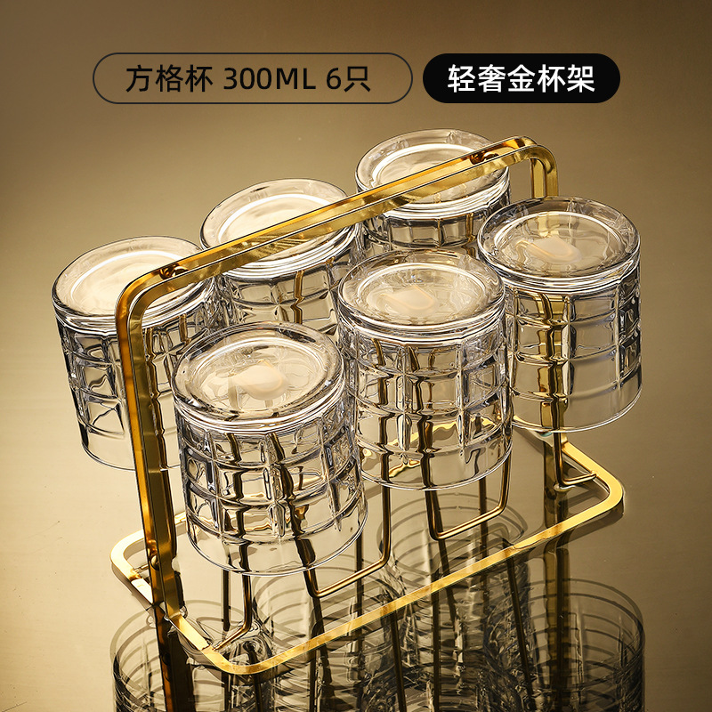 카렌스퀘어 300ML 6팩 + 라이트 럭셔리 골드 컵홀더