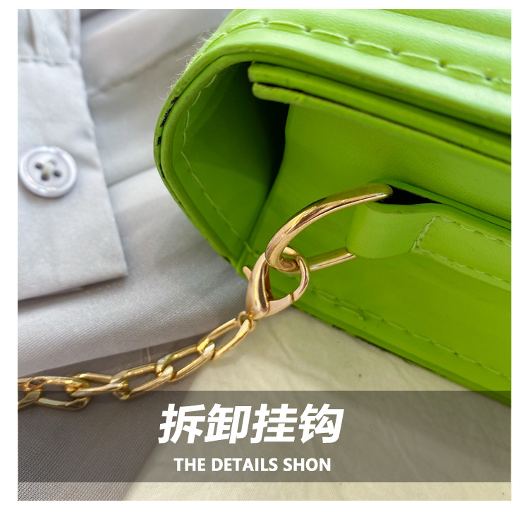 Korean Fashion Texture Messenger Small Square Bag display picture 23