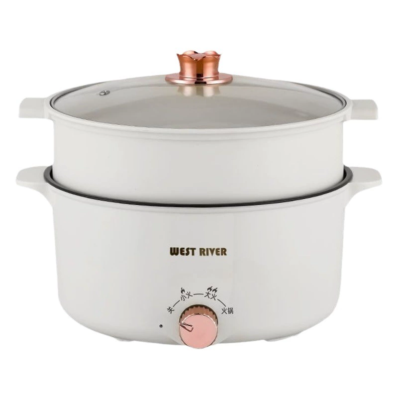 Электрический вок Многофункциональный Электрический кастрюля для спальни Маленький Электрический горшок Электрическая рисоварка Электрический горшок Электрический кастрюля Электрический горячий горшок