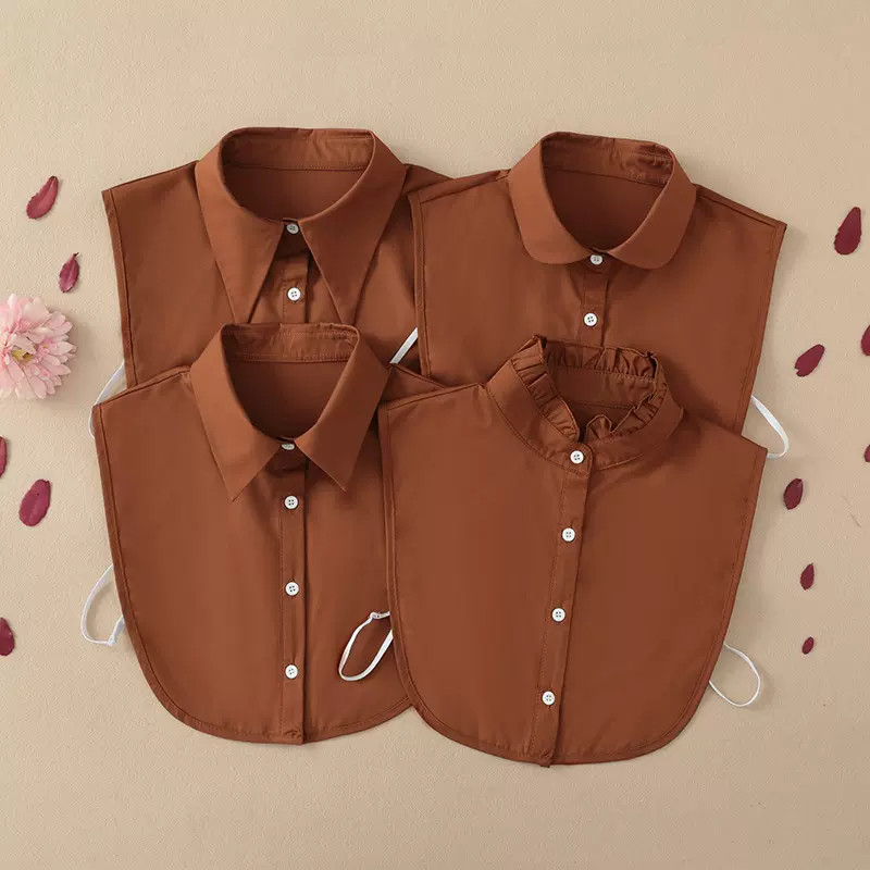 2025新款假领子女打底毛衣装饰衣领立领内搭秋冬百搭立领尖领假领