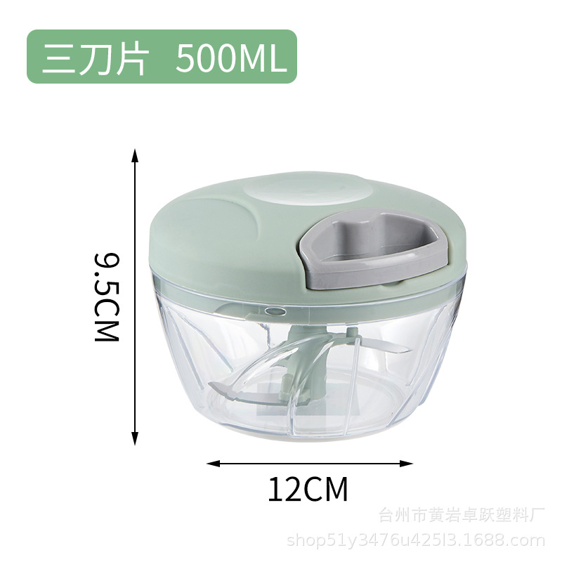 Máquina de camarones de mano amoladora de cuerda para el hogar amoladora de ajo manual de cocina cortador de verduras ajo trituradora de artefactos