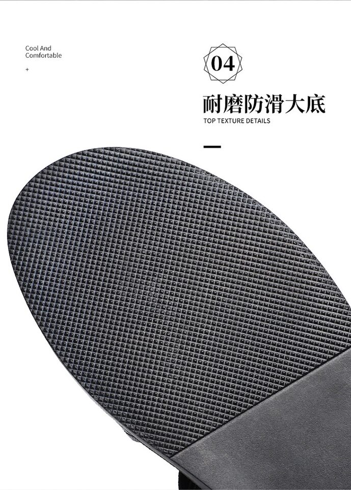 Sandal nam quai dán hở ngón chống trượt kiểu La Mã đi biển — Màu nâu, màu đen chi tiết 9