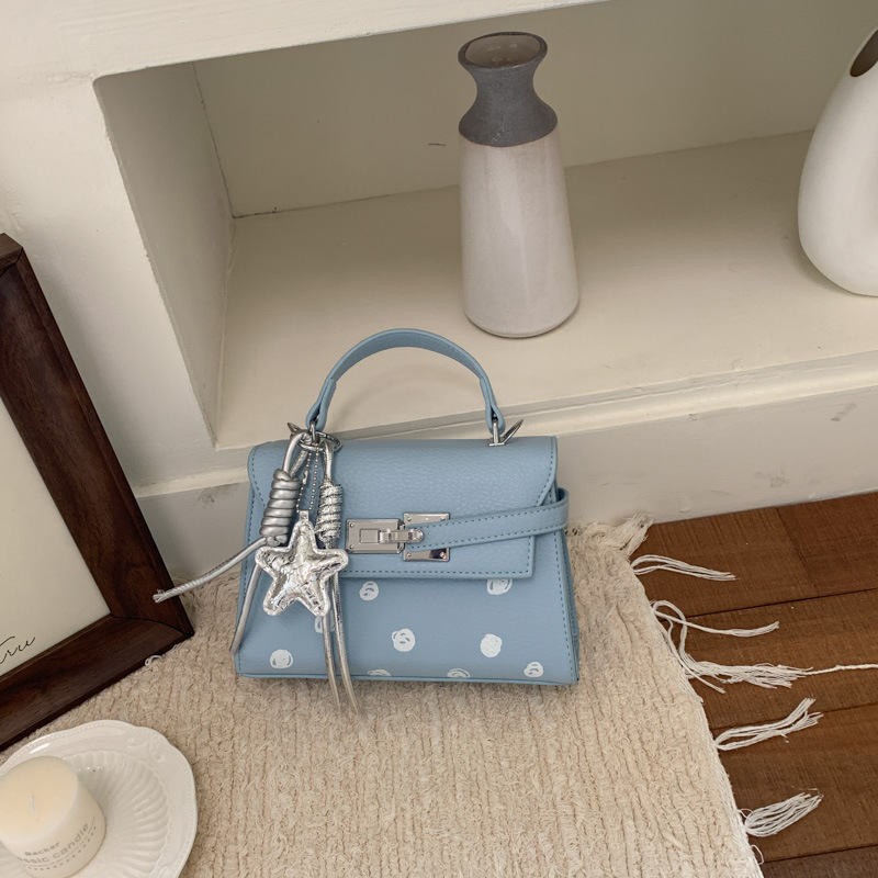Nicho de diseño de estrellas bolso de mano sensación de Kelly bolso pequeño bolso cuadrado de textura cotidiana de viaje bolso de mochila versátil