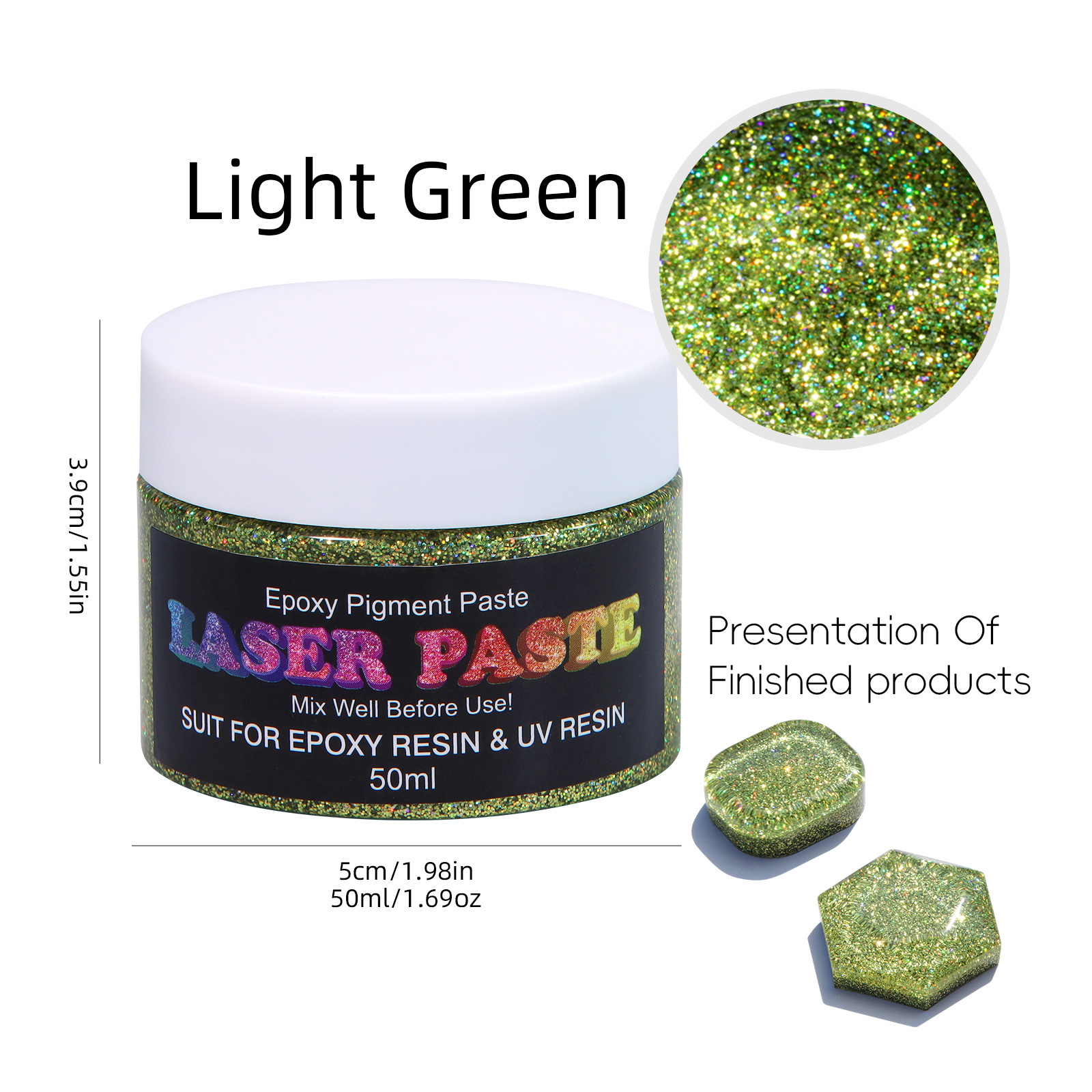 레이저 컬러 페이스트-그린 골드