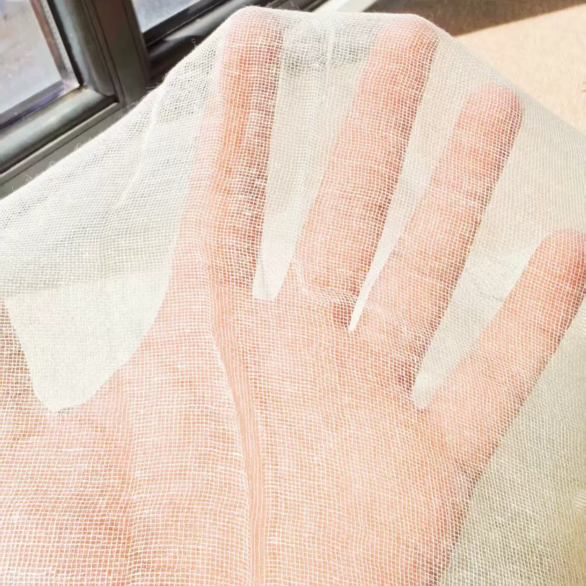 宜棉纱布包棉絮纱布本白色纱网家纺45支网套混纺甲棉化纤内胆被套