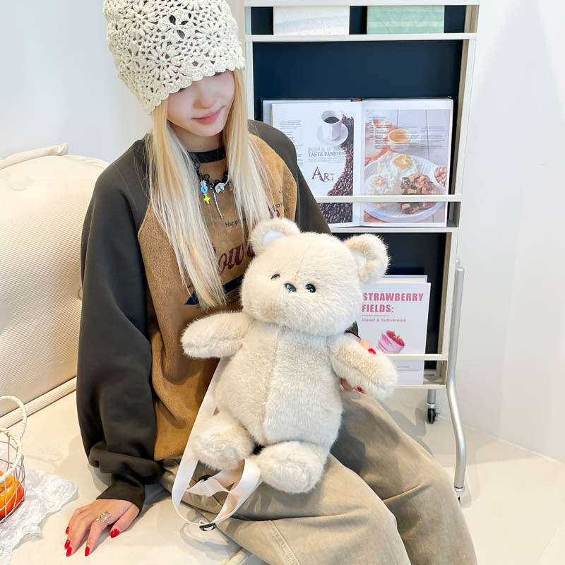 Mochila japonesa de dibujos animados para niños y niñas, lindas muñecas de peluche, mochila para bebés, otoño y invierno, nueva mochila para niños