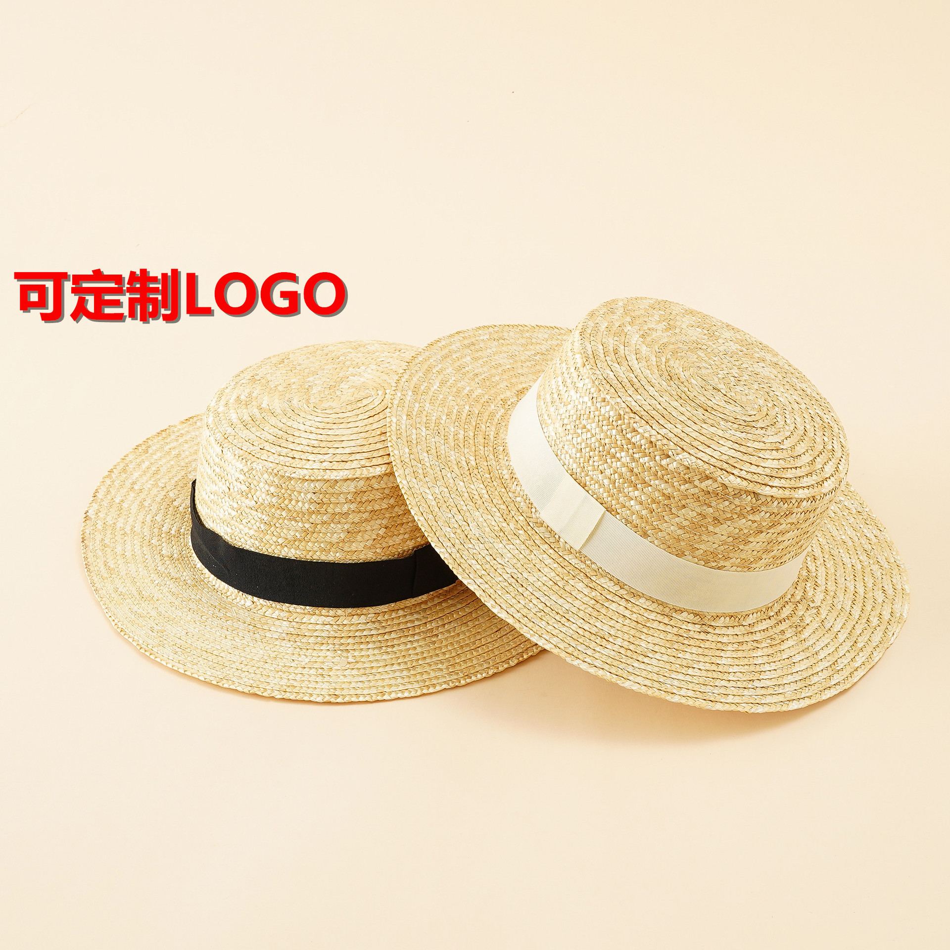 2021 estilo europeo y americano paja tejida color sólido moda verano vacaciones jugar sombrero de ala grande sombrero de paja a prueba de sol