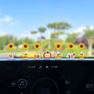 Car ornaments – Accessories, Decompression and Healing - multiple-options-available-see-details-page-win-the-first-prize-in-one-fell-swoop-6-types-of-blessing-pandas-smiling-faces-peace-and-joy-free-traceless-stickers