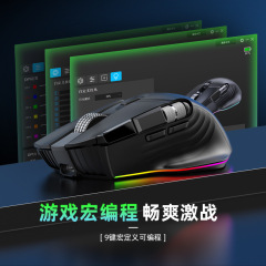 双滚轮侧滚轮无线三模10键RGB宏定义游戏鼠标一件起批电脑