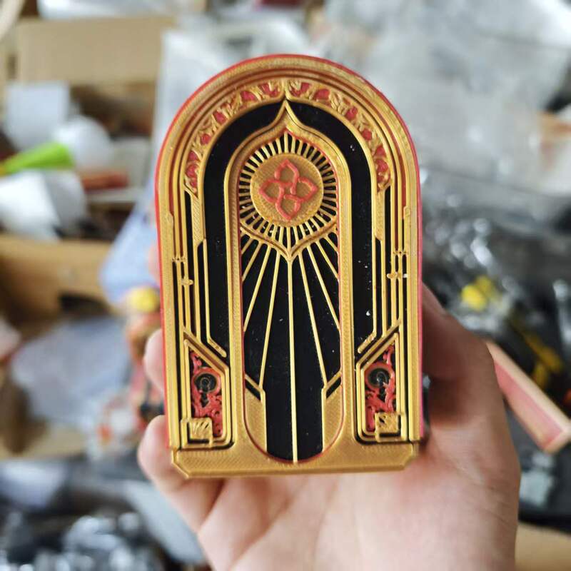 Artistic Decorative Style Card Storage Box, Metal Texture Vintage Ornament, Delta Force Action Peripheral Collection Gift Artistic Decorative Style Card Storage Box, Metal Texture Vintage Ornament, Delta Force Action Peripheral Collection Gift