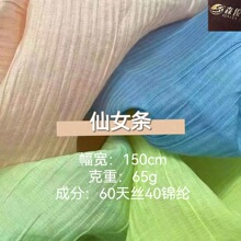 65g仙女条新款天丝梭织面料 春夏女装衬衫小件时装舒适混纺布料