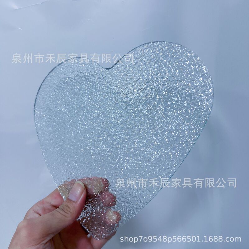 跨境suncatcher 玻璃装饰挂件空白心形玻璃DIY阳光捕手玻璃装饰|undefined