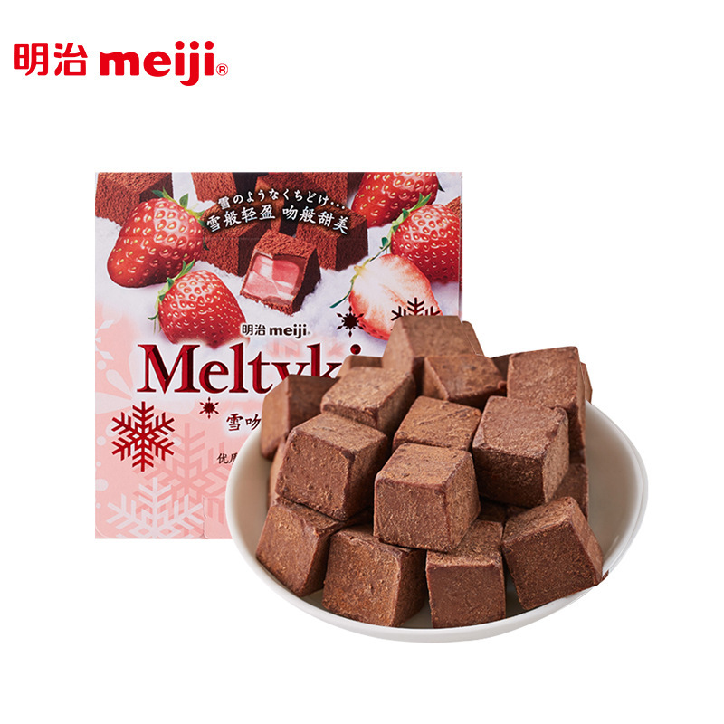 明治 meiji スノーキスサンド チョコレート 62g/33g 大箱 ココアストロベリー カプチーノ味 彼女へのプレゼント|undefined