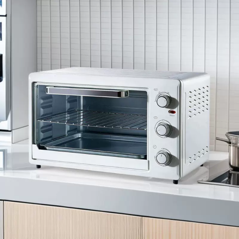 跨境电烤箱22升小型家用烤箱面包烘焙机上下控温迷你小烤箱礼品批