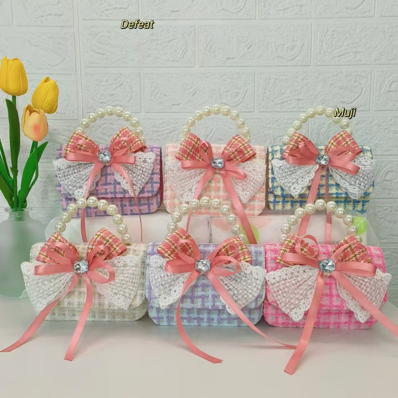 Bolso de perlas bolso de arco princesa bolso de cadena KT gato bolso de hombro pequeña niña bolso de mochila accesorios