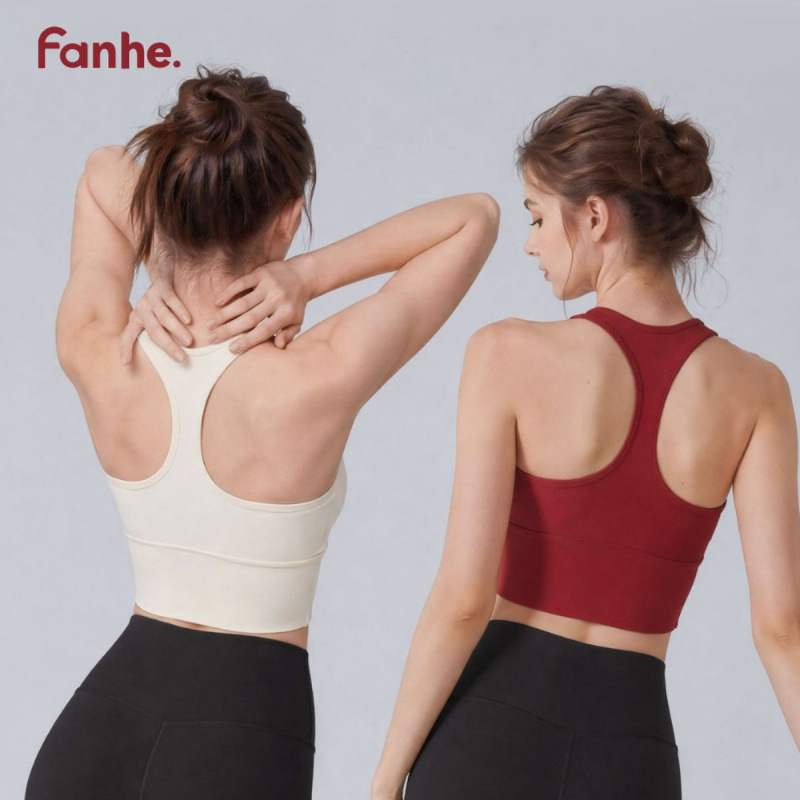 Sujetador deportivo para mujer, chaleco para correr a prueba de golpes con almohadillas para el pecho, ropa de yoga de alta gama, top deportivo, entrenamiento de Pilates
