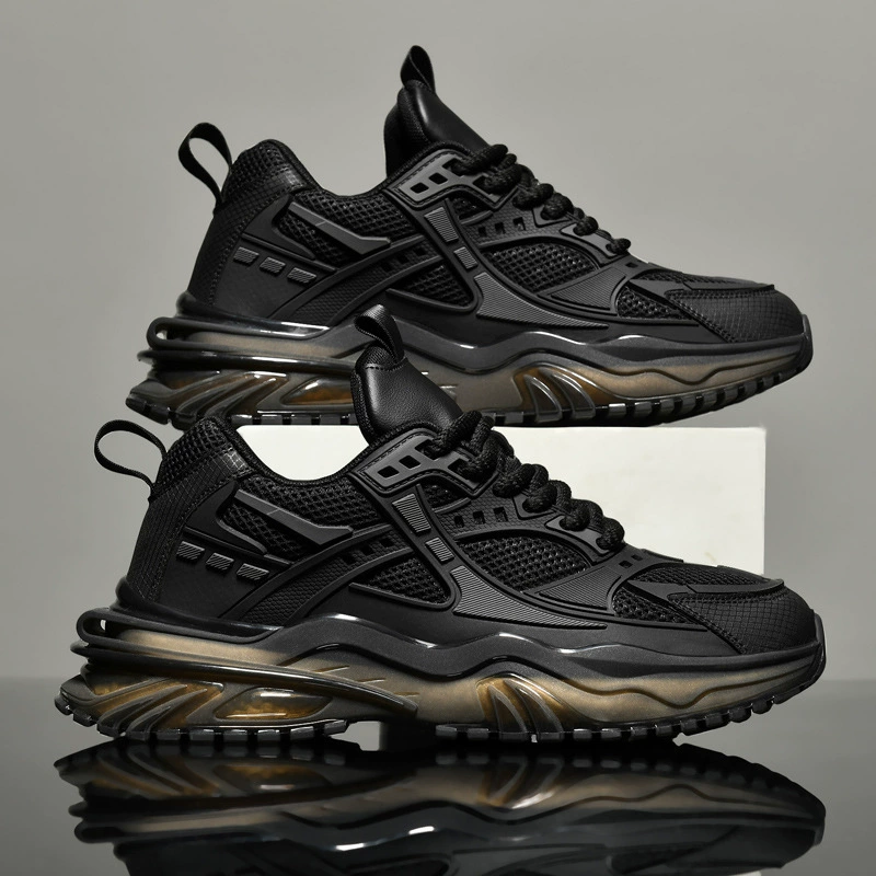 Весенние новые мужские модные кроссовки сетчатые дышащие большие размеры повседневные кроссовки 2025 живая мужская обувь