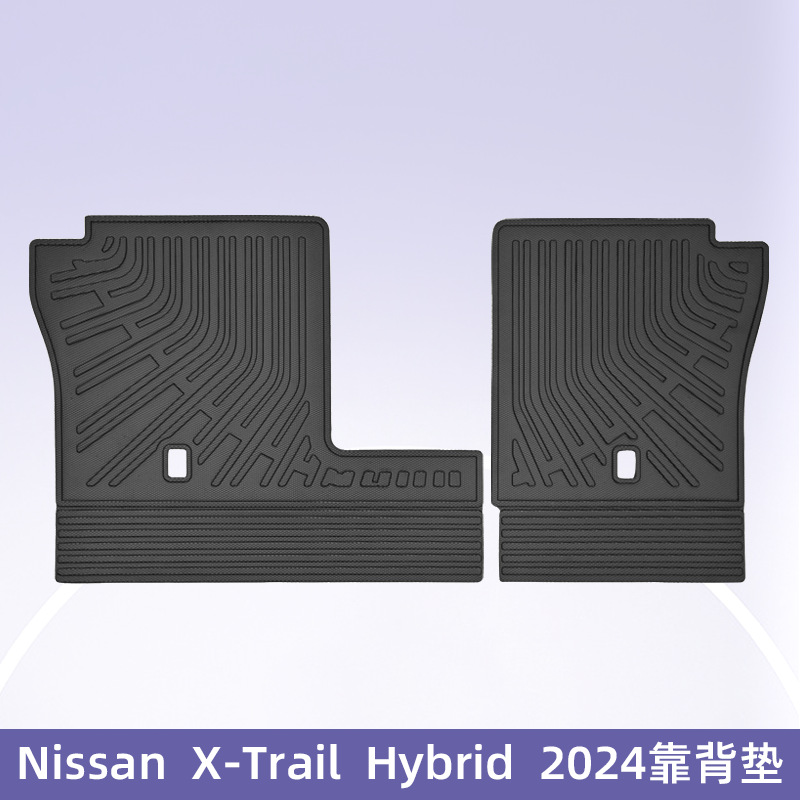 Aplicable a Nissan X-TRAlL híbrido 2024 timón derecho 3D todo el tiempo material TPE almohadilla de pie de automóvil
