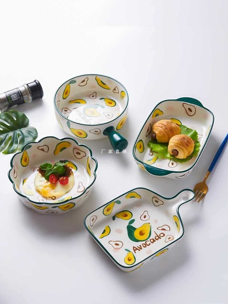 批发景德镇陶瓷碗碟套装家用日式餐具套装碗盘沙拉碗饭碗家用2023