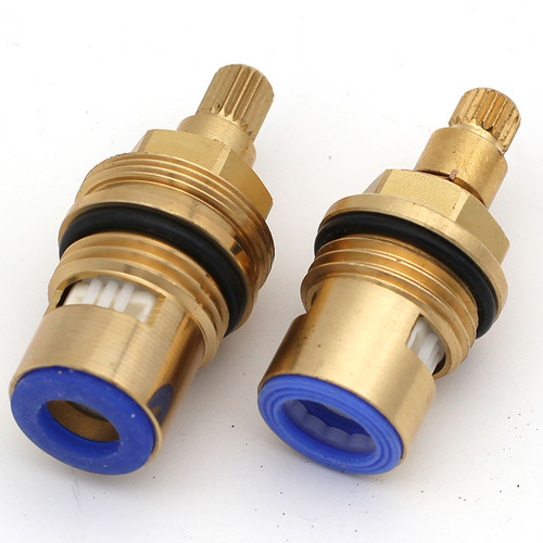 5ZV7 faucet cartridge parts copper quick-open ceramic valve double-tooth cartridge reversible valve core cold and hot water ceramic