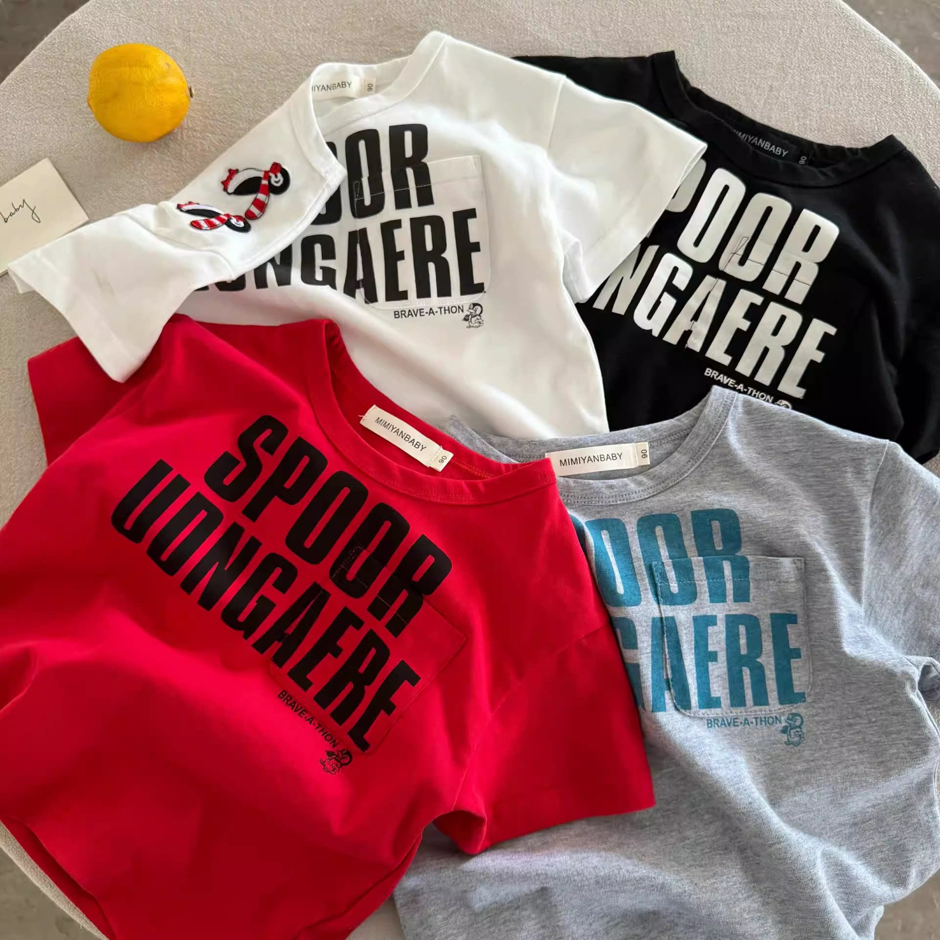 Children's summer breathable thin T-shirt for boys