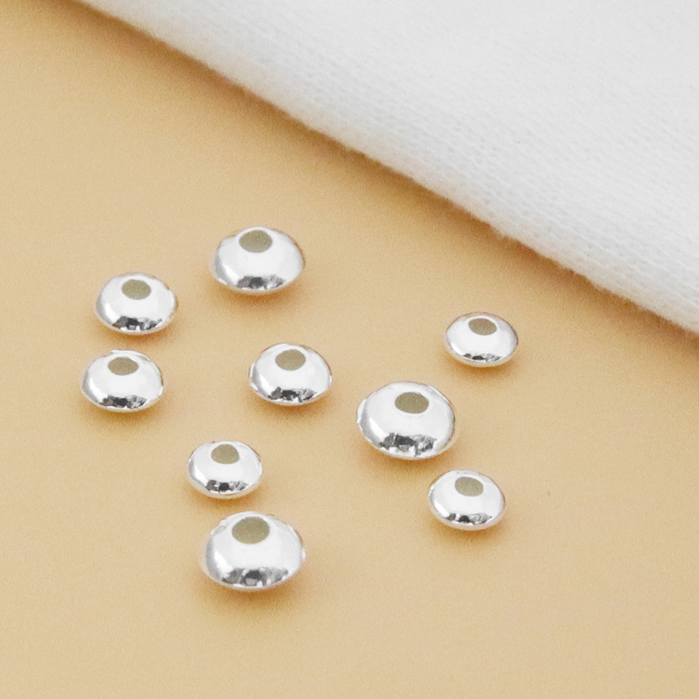 3g Weight Beads Jewelry Making Type DIY Jewelry Accessories Classification 1 Piece Quantity 925 Sterling Silver Material Solid Color Pattern Simple Style Style 1 Piece 925 Sterling Silver Solid Color Jewelry Accessories 无