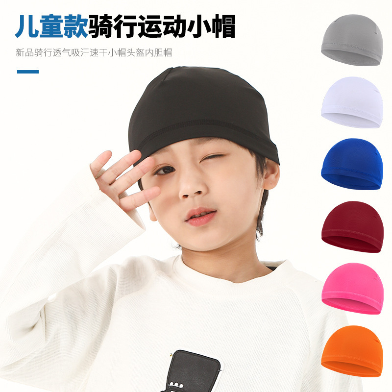 Ruidong Cross-border Hot Selling Children's Riding Cap Breathable Hat Bicycle Helmet Liner Sports Quick-drying Headscarf
