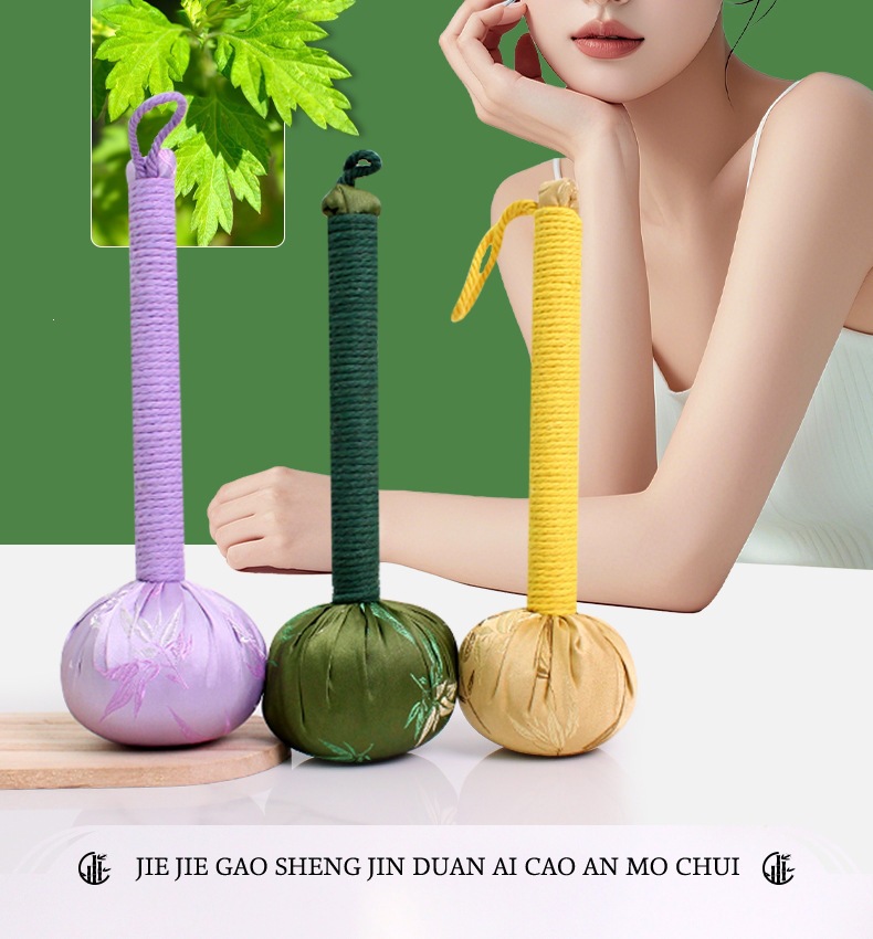 Mugwort Moxa Hammer Ai Cao Chui 35cm Herbal Massage Stick for Wellness and Relaxation specifications