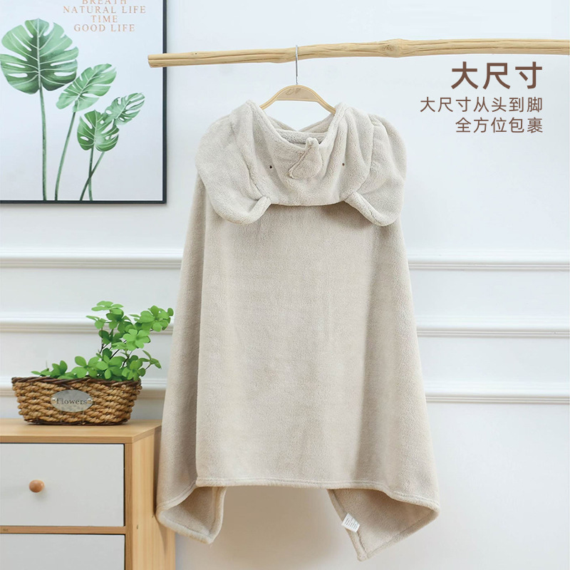 Category a Kidsren's Coral Velvet Cartoon Cloak Baby Bath Towel Absorbent Hooded Cloak Can Be Worn Wrapped to Increase the Bath Batch Category a Kidsren's Coral Velvet Cartoon Cloak Baby Bath Towel Absorbent Hooded Cloak Can Be Worn Wrapped to Increase the Bath Batch