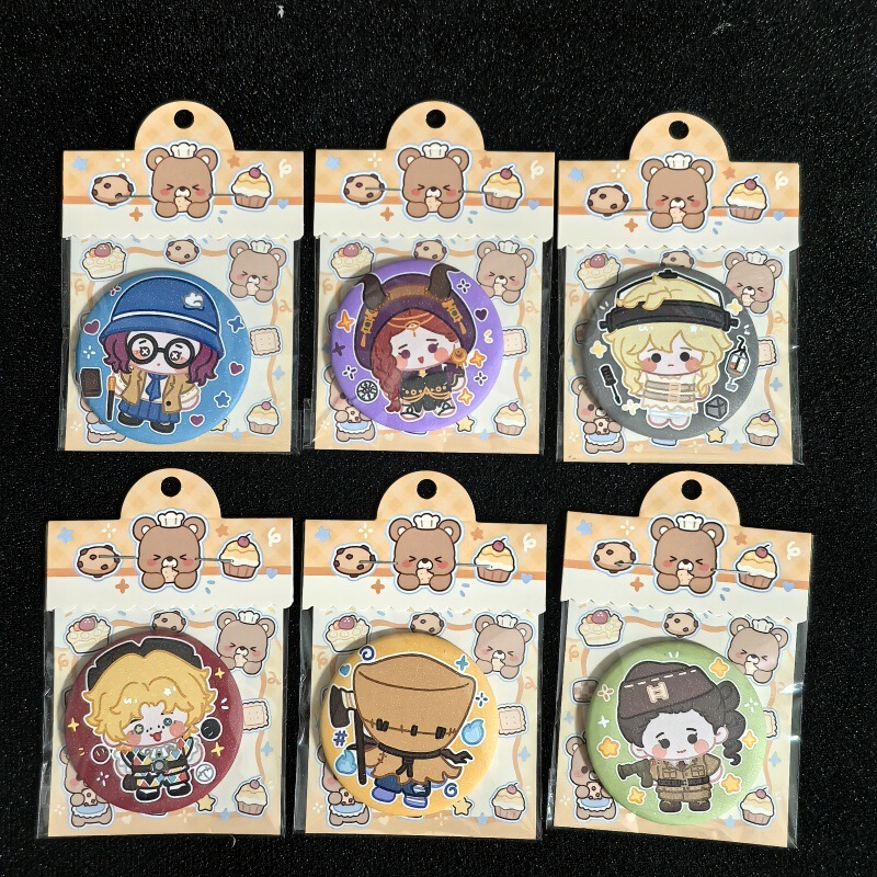 (Artist Authorized) Fifth Personality Peripheral Badges, Air Force Painter, Fisherman, Lawyer Fan Art