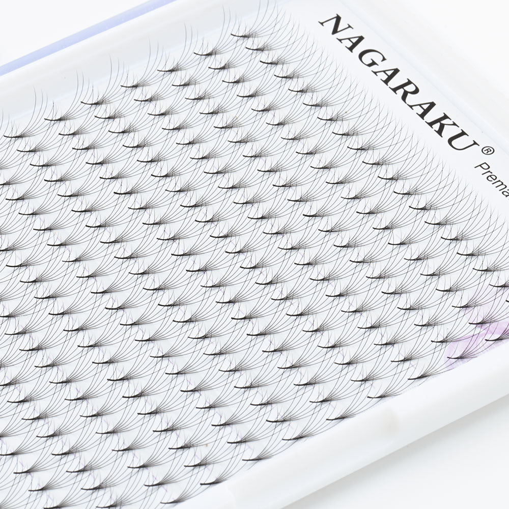 NAGARAKU16 filas de caja grande pelo puntiagudo 4D5D6D10D 9-14mm mezclado dispensación floración injerto pestañas