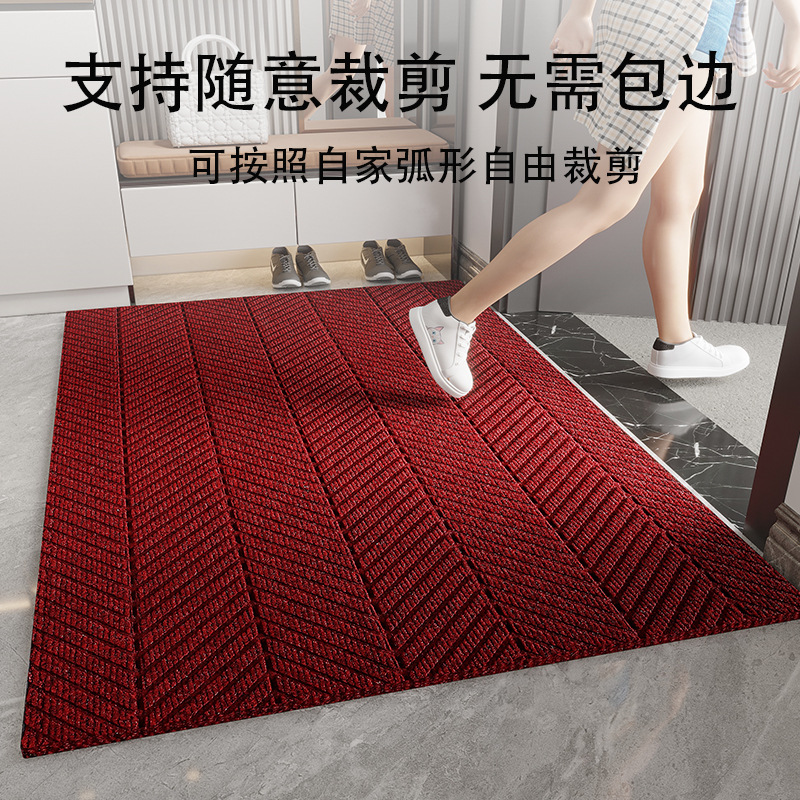 Tapete exterior de la puerta de entrada de la casa de lujo