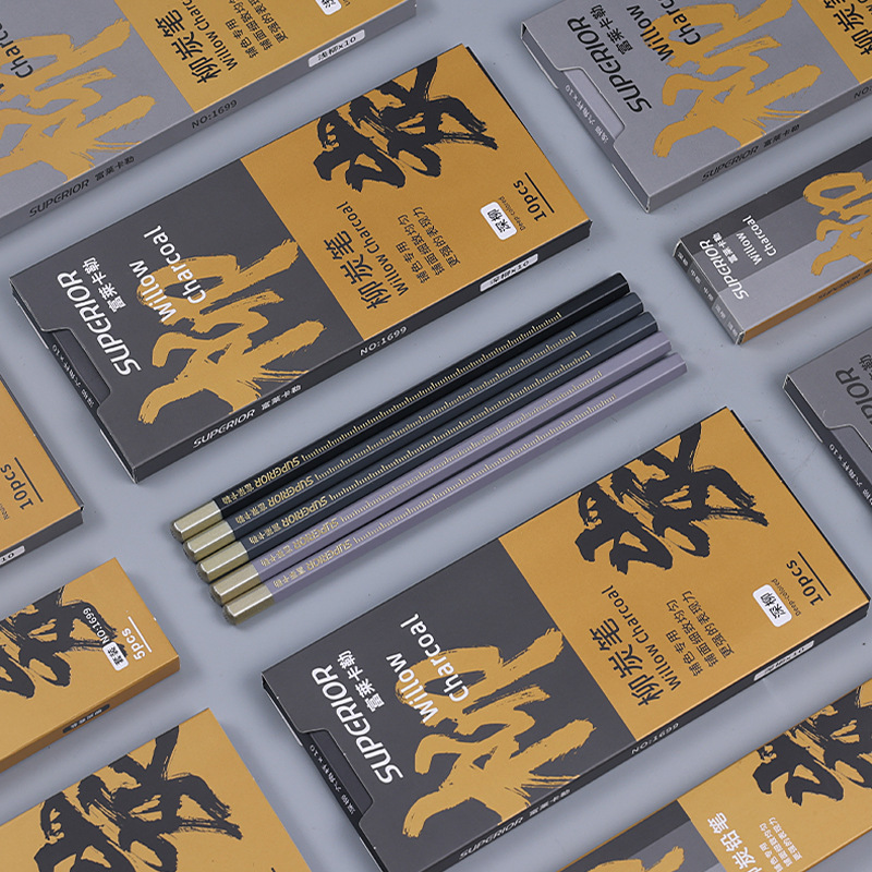 Xiupu Fulai Carle Examen de la articulación de sauce lápiz de carbón bosquejo estudiante de arte especial lápiz bosquejo pintura sauce lápiz de carbón tira de carbón