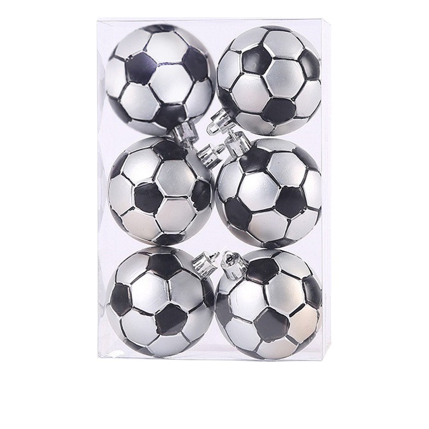 Amazon transfronteriza caliente Bola de Navidad decoraciones para árboles de Navidad decoración de Navidad fútbol baloncesto béisbol Rugby