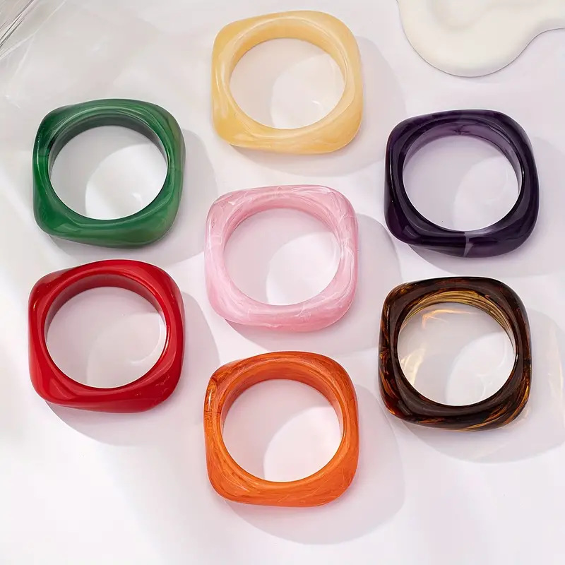 square acrylic bracelet