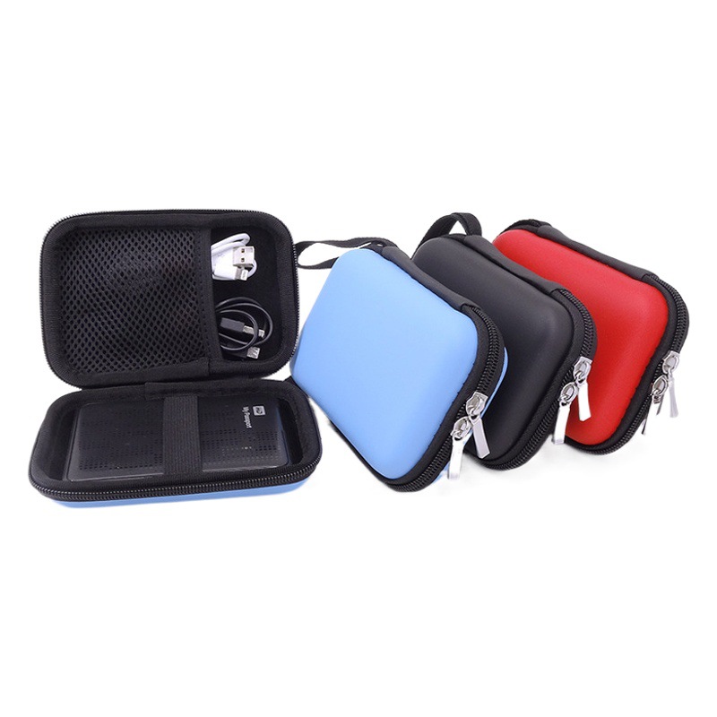 En stock adecuado para Wd Seagate Toshiba bolsa de disco duro móvil de 2,5 pulgadas cable de datos auriculares bolsa de almacenamiento de EVA image 1