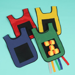 Sticky Ball Vest for Kids - Sticky Tail Shirt for Toddlers - Kindergarten Tail Tagging - Parent-Child Outdoor Game - Sports Toy
