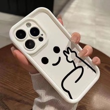 全包比耶小人适用苹果14手机壳iphone13promax软壳15plus个性创意