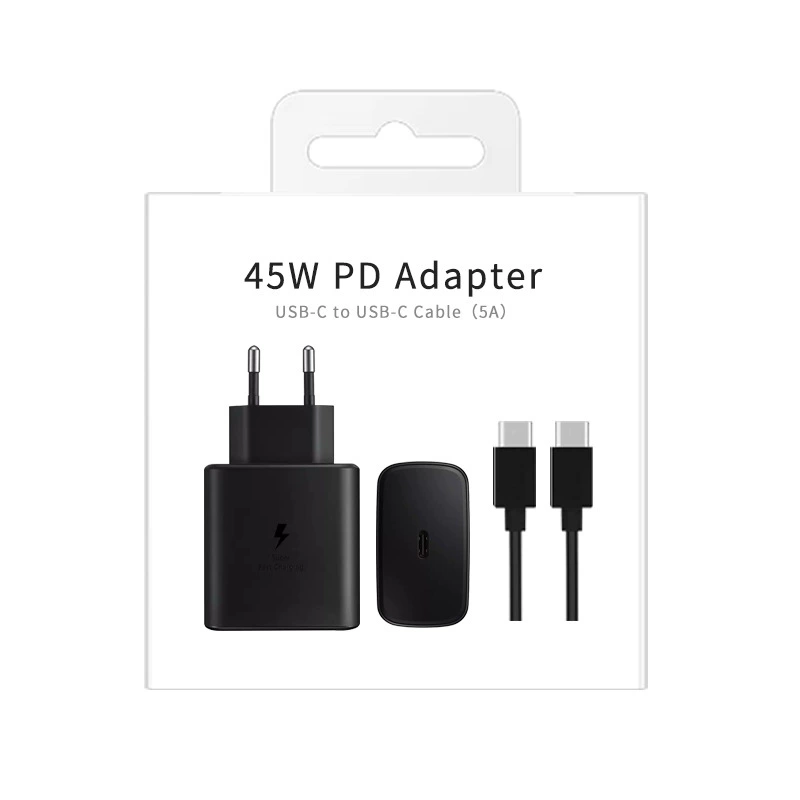 Samsung, подлинный комплект, зарядное устройство, 45W