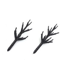 11cm3层14插位树杆杈树枝 仿真植物盆栽造景人造花草丝花配件批发