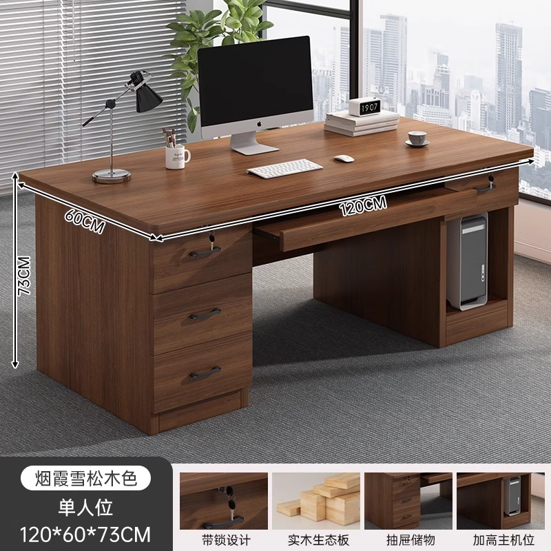 Mesa de oficina personal mesa y silla combinación de mesa de jefe de oficina simple y moderna oficina personal mesa de computadora de escritorio