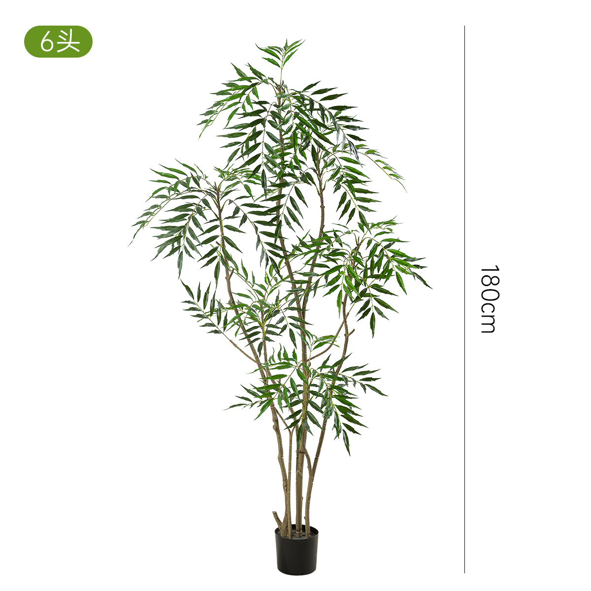 Planta verde de simulación a gran escala, planta en maceta, sala de estar interior, decoración de suelo de lujo ligero de alta gama, diez grandes contribuciones a las plantas biónicas de alta gama