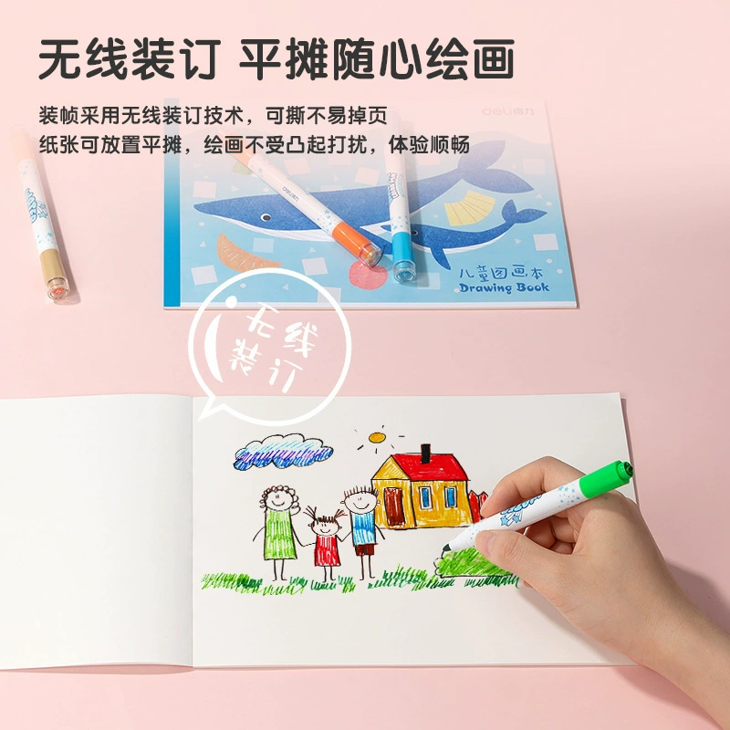 Art cartoon book with pictures for elementary school students