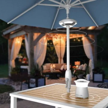 Светильник-зонтик Bluetooth-колонка Садовый светильник с Bluetooth для уличного зонта