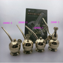 金泰水烟壶便携手握式水烟袋老式 两用纯铜水过滤铜水烟斗2008D-1