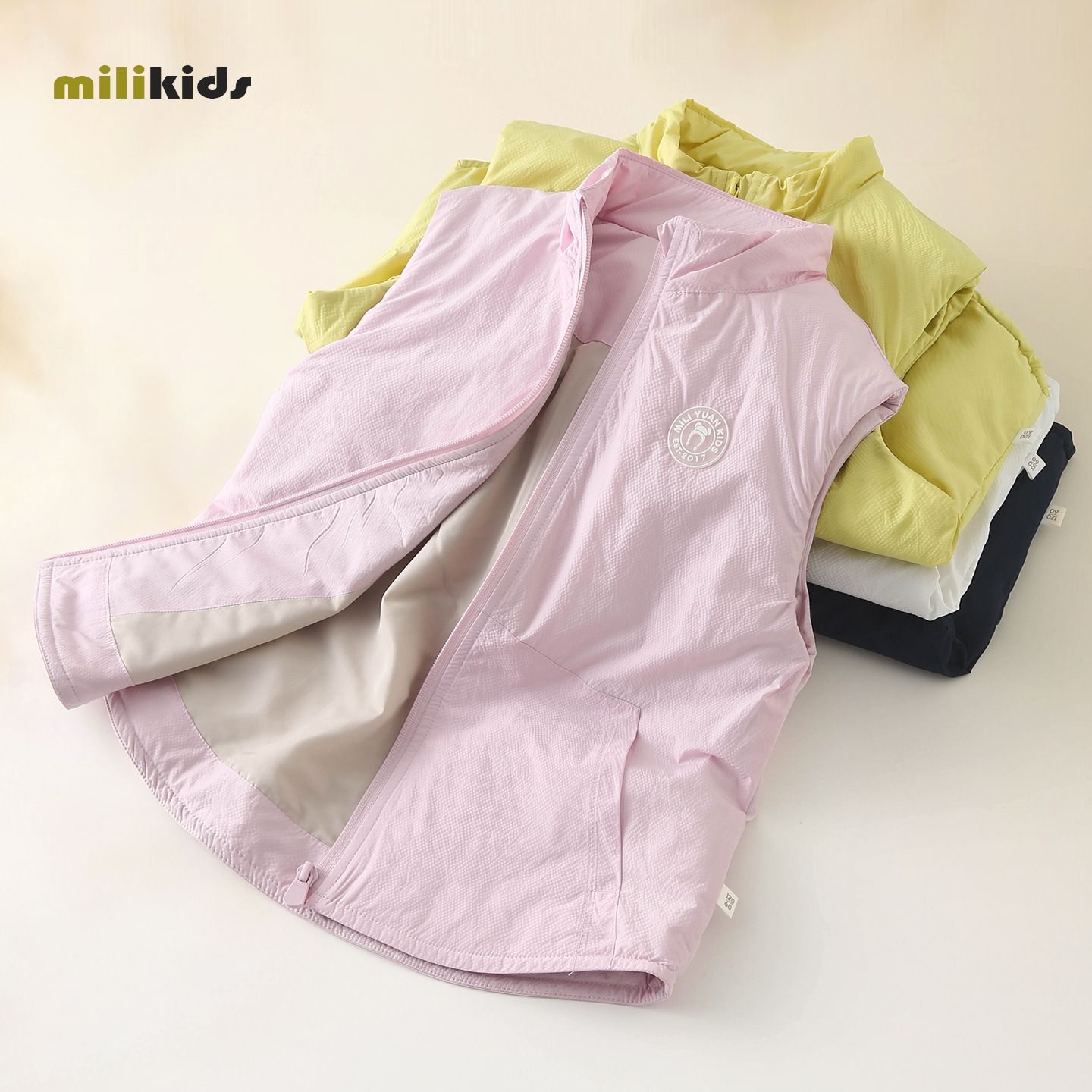 New winter cotton vest for boys, warm children's vest, thickened wool vest for girls, suitable for both outer and inner wear.