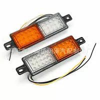 Прямая поставка с завода 30LED грузовик бампер свет грузовик задний фонарь белый желтый двухцветный сигнальный свет грузовик светодиодный задний фонарь