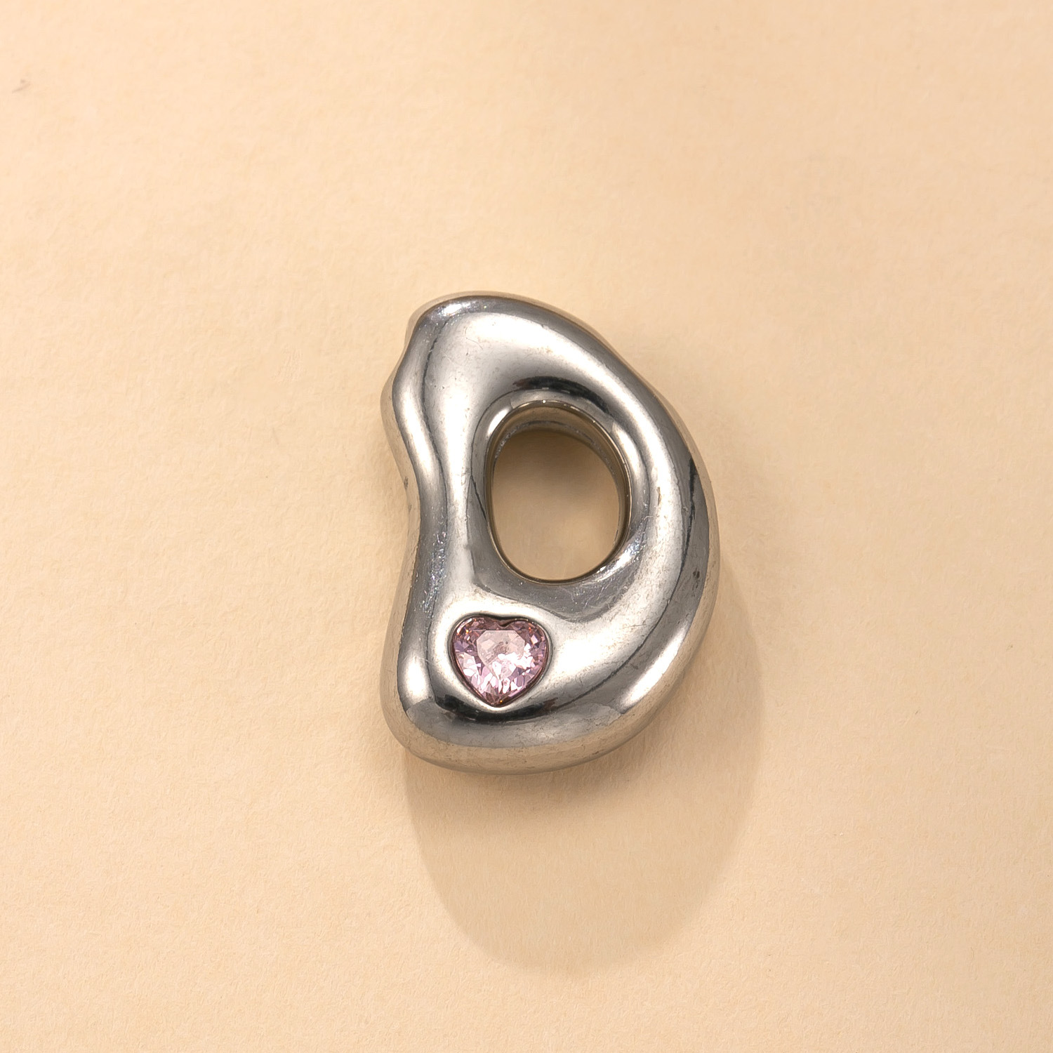 Colgante único transfronterizo de joyería de acero inoxidable fundición con incrustaciones de diamantes de color 26 letras accesorios de collar moda simple pulsera briy