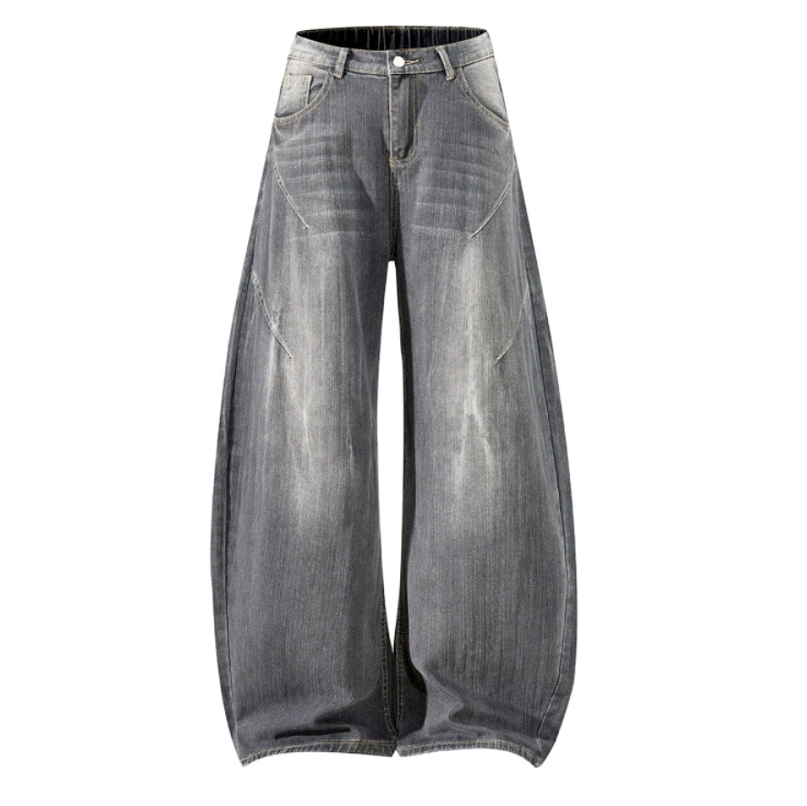 Vintage American Machete Jeans para hombres de verano delgado pantalones de lavado pesado marca de moda de calles fritas pantalones largos de piernas largas image 5