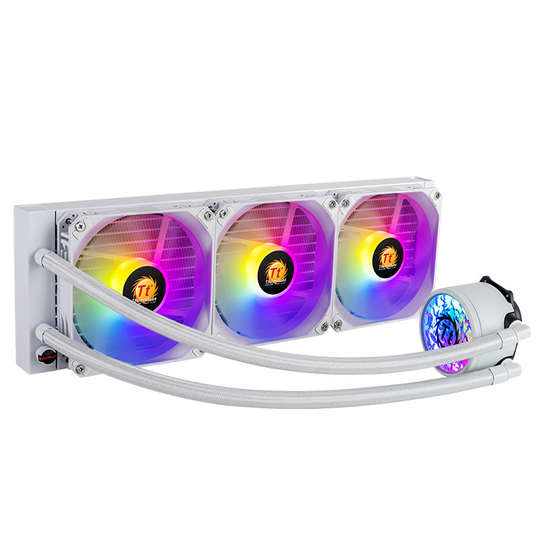 Cross-border desktop computer integrated water-cooled CPU radiator ARGB Shenguang synchronous temperature control silent fan
